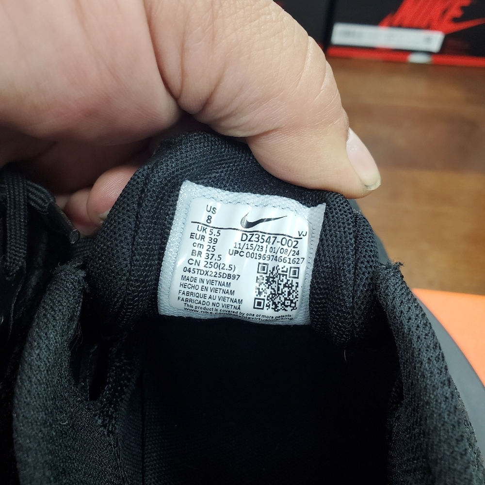 Nike Black Versair Rynning Shoes A001 - Picture 5 of 7